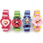 Teddies dřevo asst 4 druhy 72ks se stojánkem – Zboží Dáma