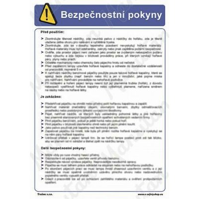 Pro obsluhu motorové pily elektrické na dřevo, samolepka 210 x 297 x 0,1 mm A4 – Hledejceny.cz