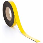 Magnetická páska, 25 mm, délka 20 m, žlutá – Sleviste.cz