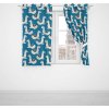 Záclona Dekorační závěs s kroužky LAMY 140x160 cm - modrý