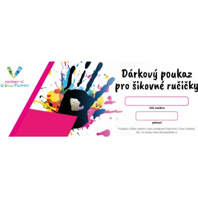 Dárkový poukaz Pro šikovné ručičky Hodnota dárkového poukazu: 200 Forma poukazu: tištěný – Hledejceny.cz
