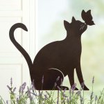 Gilde Kovová kočičí zahradní zápich Catana, 41 cm – Hledejceny.cz