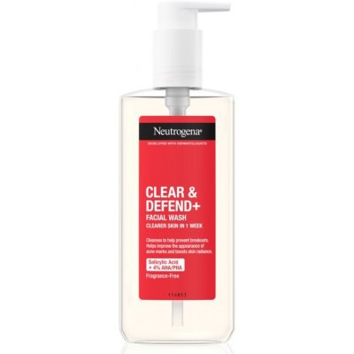 Neutrogena Clear & Defend+ čistící gel proti pupínkům 200 ml