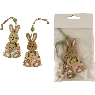 Zajíc k zavěšení, 2 ks D3961 – Zboží Dáma