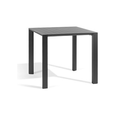 Diphano Hliníkový jídelní stůl Metris, čtvercový 80x80x75cm, rám hliník šedočerná (lava), deska hliník šedočerná (lava) – Hledejceny.cz