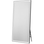 Nova Luce Černé závěsné zrcadlo s LED osvětlením Adon 150 x 75 cm – Hledejceny.cz