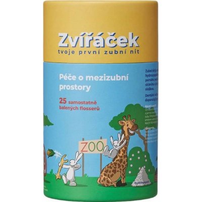 Bob a Bobek Zvířáček dětská zubní nit 25 ks – Zboží Dáma