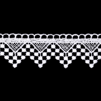 Tegatex Polyesterová krajka metráž - Trojúhelník bílý 3 cm – Sleviste.cz