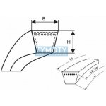 Klínový řemen 10x700 Li - Z 720 Lw Profi Rubena | Zboží Auto
