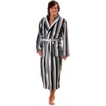 Adam župan se šálovým límcem šedý pruh – Zboží Dáma