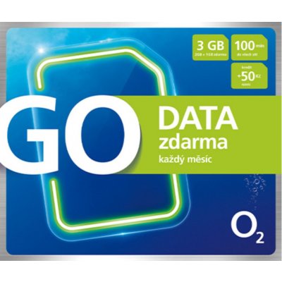 O2 GO SIM DATA zdarma – Zboží Mobilmania