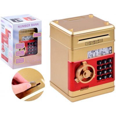 RKToys Pokladnička Sejf Number Banka – Hledejceny.cz