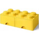 LEGO® úložný box s šuplíky 25 x 25 x 18 cm žlutá – Zboží Dáma