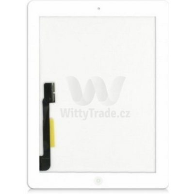 Dotykové sklo s home buttonem a originálním lepením pro Apple iPad 3 bílá (OEM) 8596115516212 – Zbozi.Blesk.cz