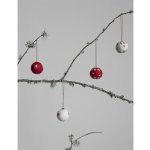 STOREFACTORY Vlněná dekorační koulička KULLINGE P.4cm bílá – Zboží Mobilmania