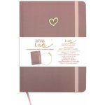 Baloušek Tisk Notes Luxi tečky A5 amino starorůžová – Sleviste.cz