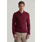 Gant Extrafine Merino Wool Polo červená – Zboží Mobilmania