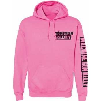 Machine Gun Kelly Unisex Pullover Hoodie: Pink Face back Sleeve Print