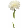 Květina Umělý karafiát 60 cm bílý