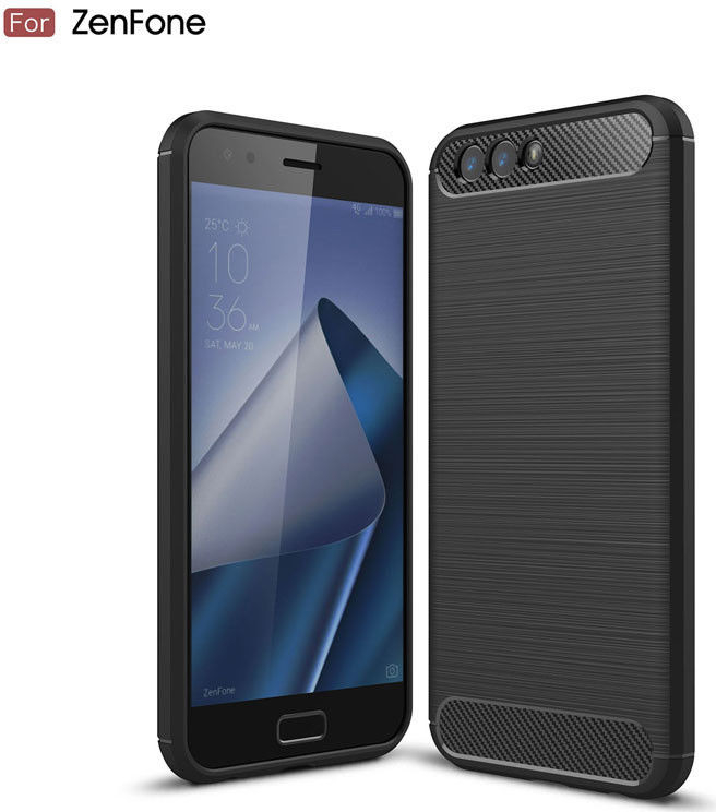 Pouzdro ASUS ZENFONE 4 ZE554KL PREMIUM CARBON gelové - černé