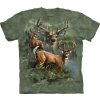 Pánské Tričko Tričko unisex The Mountain Deer Collage zelené