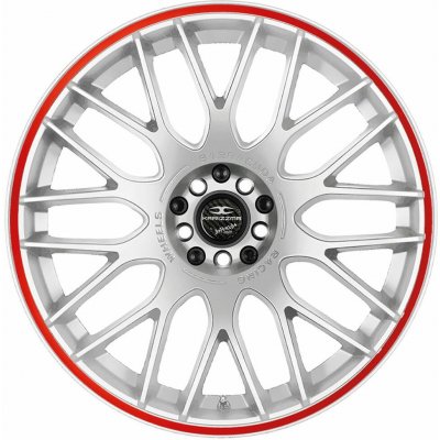 Barracuda KARIZZMA 7,5x17 5x100 ET35 Racing white trim red – Hledejceny.cz