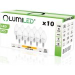 Lumiled 10x LED svíčka E14 5W 50W HEAT – Zboží Mobilmania