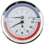 MALGORANI SITEM Termomanometr d80mm 0-6 BAR 0-120°C ZADNÍ vývod 1/2" - voda, vzduch TM5406Z – Zbozi.Blesk.cz