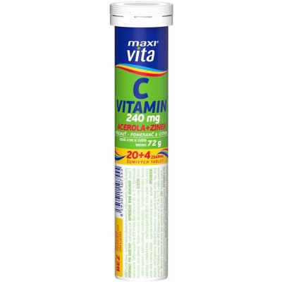 Maxivita Vitamín C 24 tablet – Zboží Mobilmania
