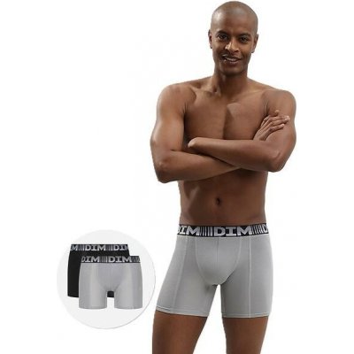DIM pánské sportovní boxerky 2 ks 3D LONG BOXER 2x šedá model 17170245 – Zboží Dáma