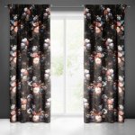 HOTOVÝ ZÁVĚS KAREN NA PÁSCE 140X270 CM ČERNÁ – Sleviste.cz