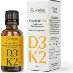 Pontina Nutrition Vitamin D3+K2 1000IU D3 /25μg K2-MK7 30 ml – Hledejceny.cz