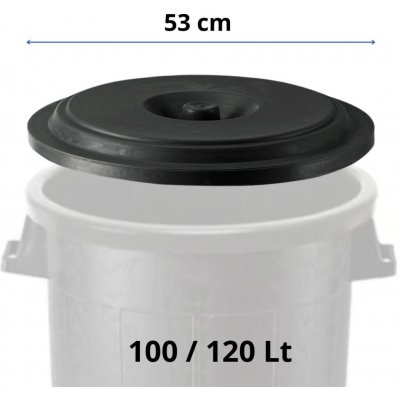 Stefanplast Víko pro sud na dešťovou vodu pro nádobu na odpad 100 a 120 L. černá – Hledejceny.cz