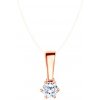 Přívěsky Savicki Pendant rose gold, white sapphire TJZ3SZR