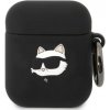 Pouzdro na sluchátka Karl Lagerfeld AirPods 1/2 cover Silicone Choupette Head 3D KLA2RUNCHK