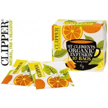 Clipper Pomeranč citron citronová tráva 10 ks