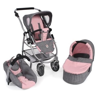 Bayer Chic Kombi Emotion 3v1 637 15 šedorůžový – Zboží Mobilmania