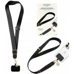 Šňůrka na krk Černý Guess pro telefon Univerzální řemínek – Zboží Dáma
