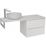 Cerano - Koupelnová skříňka pod umyvadlo Slim - bílá matná - 121x46,5x1,8 cm – Zboží Dáma
