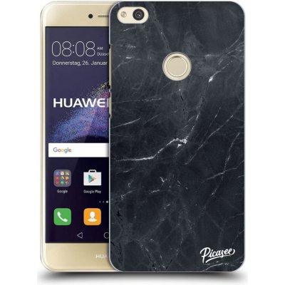 Pouzdro Picasee silikonové Huawei P9 Lite 2017 - Black marble čiré