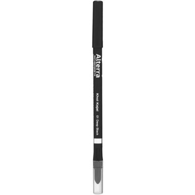 Alterra Naturkosmetik Tužka na oči Khol Kajal 01 Deep black 2,1 g – Zboží Dáma