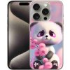 Pouzdro a kryt na mobilní telefon Apple mmCase Gelové iPhone 15 Pro - roztomilá panda 1