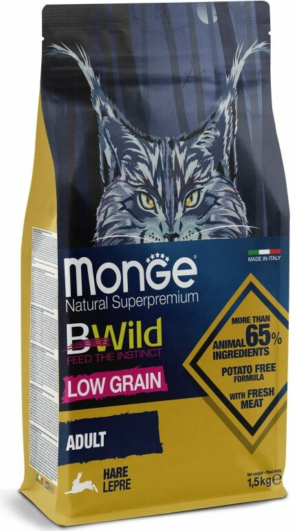 MONGE BWILD Cat Adult Zajíc 35/18 10 kg