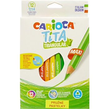 Carioca Tita trojhranné pružné 12ks Jumbo 474934