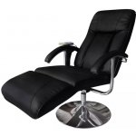 vidaXL Masážní křeslo černé umělá kůže 240064 – Zboží Mobilmania