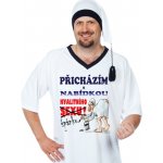 Přicházím s nabídkou noční košile krátký rukáv s čepičkou bílá – Zboží Dáma