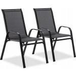 Pro-Tech shop TIH1632 Zahradní židle 2ks, šedé 54x70x92cm 62408 – Zboží Mobilmania
