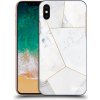 Pouzdro a kryt na mobilní telefon Apple Pouzdro Picasee silikonové Apple iPhone X/XS - White tile čiré