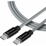 Tactical Fast Rope Aramid USB-C/USB-C 100W 20V/5A 2m Grey 57983104170 – Zboží Živě