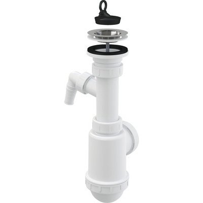 Alcadrain Sifon dřezový s nerezovou mřížkou DN70 a přípojkou A441P-DN50/40 – Zboží Dáma